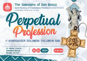 Perpetual Profession of Aondoaseer Solomon Tivlumun