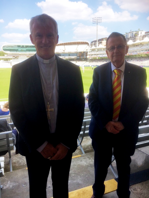 Archbishop Costelloe visits The Home of Cricket