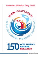 GIVE THANKS, RETHINK, RELAUNCH: Salesian Mission Day on the 150th Anniversary of the first SDB Missionary Expedition