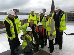 TOPPING OUT' CEREMONY IN BATTERSEA