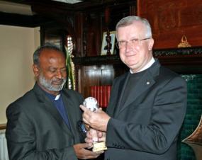 Fr Vincent receives his award